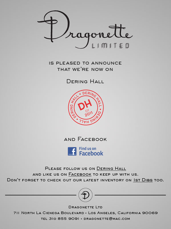 Dragonette on Dering Hall and Facebook