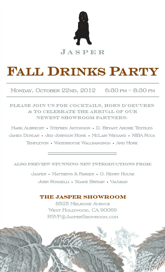 Jasper Fall Drinks Party